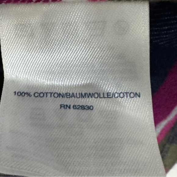 Lands’ End XXL Plaid Flannel Shirt – Navy Pink Olive 100% Cotton - Picture 5 of 9